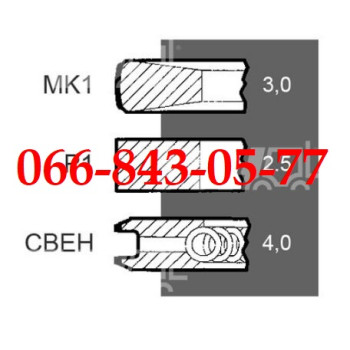 00003333487 ПОРШНЕВЫЕ КОЛЬЦА Ø104MM ДВИГАТЕЛЕЙ IVECO 8040.25 8060.25 FIAT 8040.25 8060.25 FIAT 90 F IVECO M ZETA EUROCARGO