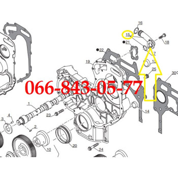 604943 ПАТРУБОК ВОДЯНОЙ СИСТЕМЫ ПОГРУЗЧИКОВ MANITOU