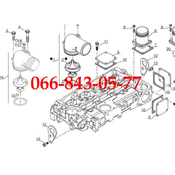 604984 604983 704637 ТЕРМОСТАТ С КОРПУСОМ MANITOU