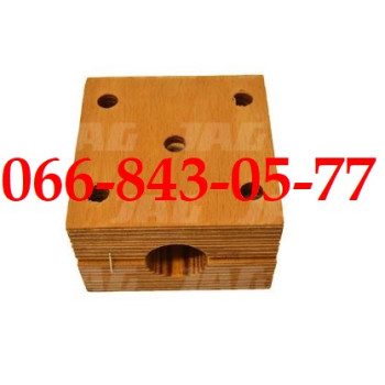 00003333644 ДЕРЕВЯННЫЙ ПОДШИПНИК СОЛОМОТРЯСА Ø25MM 80*80*50MM КОМБАЙНОВ DEUTZ FAHR M M66-M66S M600 M660 M750 M770