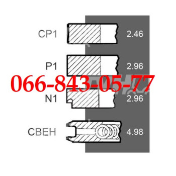 00003333776 ПОРШНЕВЫЕ КОЛЬЦА Ø100MM ДВИГАТЕЛЕЙ КОМБАЙНОВ SAMPO 310 360