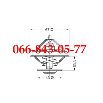 000033344924 ТЕРМОСТАТ 67ММ ДВИГАТЕЛЕЙ DEUTZ TCD6V2015 TCD8V2015 BF6M1015 BF6M1015C BF6M1015CP BF6M1015M BF6M1015MC BF8M1015 BF8M1015C BF8M1015CP BF8M1015GC BF8M1015MC