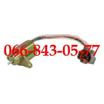000033345396 СОЛЕНОИД, ГЛУШИЛКА ПОДАЧИ ТОПЛИВА ДВИГАТЕЛЕЙ ЭКСКАВАТОРОВ DOOSAN DH80 HYUNDAI DH150 DH160 R55 R60-7 R80-7 TAKEUCHI TB175 TB235 KOMATSU WB 97 S-2