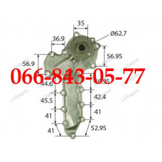 000500898 ВОДЯНАЯ ПОМПА, НАСОС ВОДЫ ДВИГАТЕЛЕЙ КУБОТА, KUBOTA V2203 D1403 D1703 V1502 D1102-A D1302-A D1402-DI D1703-A D1703-E D1703-L-AN D1703-MDI V1702-DI-A