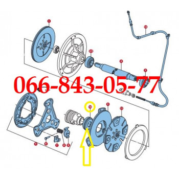 00003333262 ВЫЖИМНОЙ ПОДШИПНИК КОМБАЙНОВ JOHN DEERE 925, 930, 932, 935, 940, 942, 945, 950, 952, 955, 960, 965, 965H, 968H, 970, 975, 975HY/4, 985, 985HY/4, 1032+