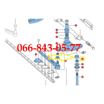 00003333266 ПОДШИПНИК КОСОГОНА, ПРИВОДА КОСЫ ЖАТКИ КОМБАЙНОВ JOHN DEERE 925 935 945 930 932 1032 1042 1052 940 942+