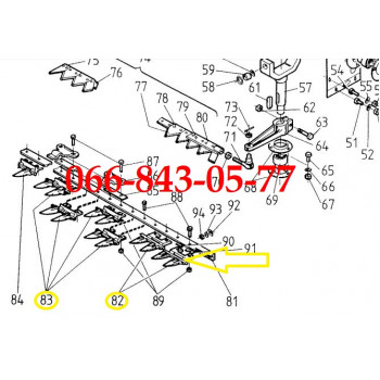 00003333311 ПРОТИВОРЕЖУЩИЕ ПАЛЬЦЫ КОСЫ, НОЖА ЖАТКИ КОМБАЙНОВ SAMPO 310-360-400-500-600-650-680-690+