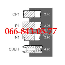 000033345662 КОМПРЕССИОННЫЕ ПОРШНЕВЫЕ КОЛЬЦА ДВИГАТЕЛЕЙ VALMET 310